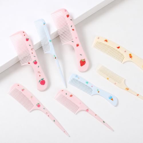 Jeffdad 8-Piece Baby Hair Comb and Brush Set for Toddlers and Kids