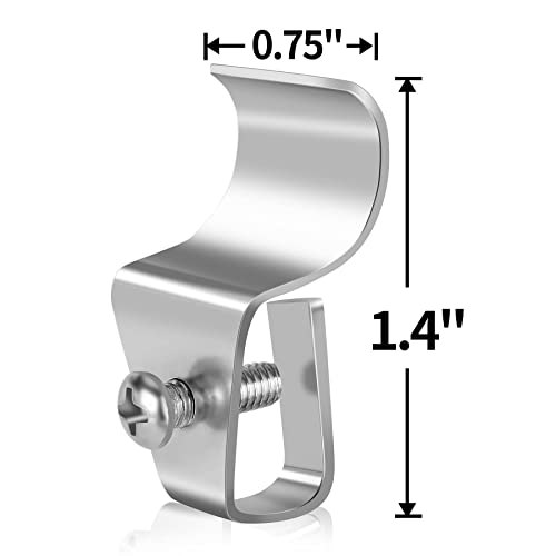 Antimbee Vinyl Siding Clips - 20-Pack No-Drill Outdoor Camera Mounts