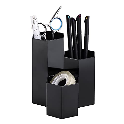 LoveBB 3-Slot Makeup Brush Holder - Durable Plastic Cosmetic Organizer