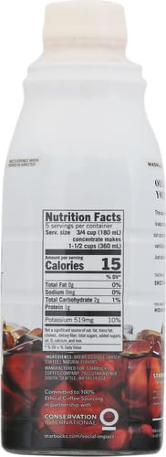 Starbucks Cold Brew Coffee Concentrate, Madagascar Vanilla, 32 fl oz (Pack of 4)