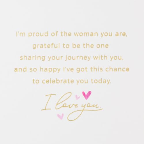 Hallmark Romantic Birthday Card for Her - Grateful to Share Your Journey