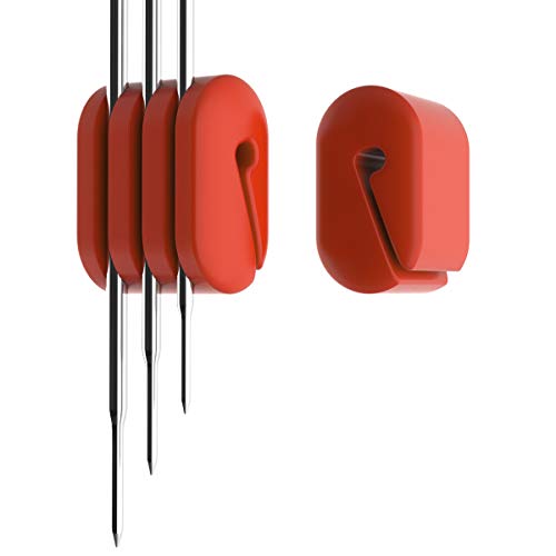 CAPPEC Silicone Pot Clip for Thermometers - Heat Resistant, Non-Scratch, Hands-Free Cooking - Compatible with Most Probe Sizes (1)
