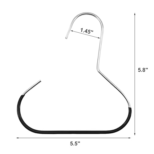 4 Pack Black Hat Hangers - Premium Baseball Cap Organizer