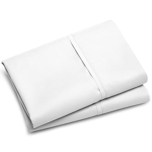 King Pillow Case - 100% Egyptian Cotton, 500 Thread Count, White