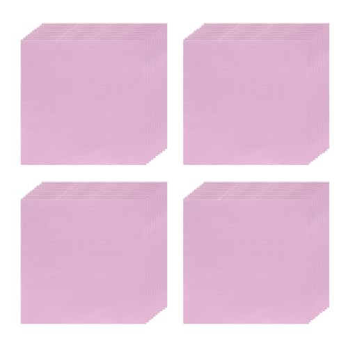 Pink Foil Candy Wrappers 4x4 Inch - 100 Pack for Chocolate & Dessert Packaging