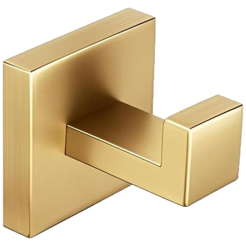 Nolimas Brushed Gold Towel Hook, Heavy Duty SUS304 Stainless Steel Robe Hook