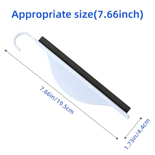 2-Pack Mini Shower Squeegee for Glass & Bathroom Cleaning