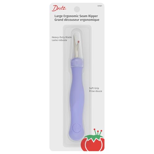 Dritz Ergonomic Large Seam Ripper - Comfortable Grip for Sewing