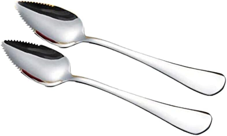 Grapefruit Spoons Set of 2 - Stainless Steel with Serrated Edge