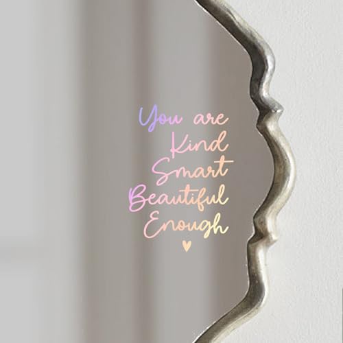 Positive Affirmation Vinyl Wall Decal for Girls' Room - 5.5x7.7 Inch