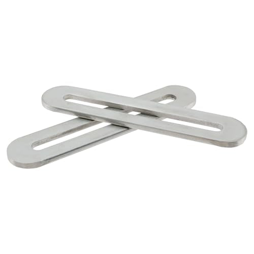 Adjustable Stainless Steel Mending Plates for Furniture - 4pcs