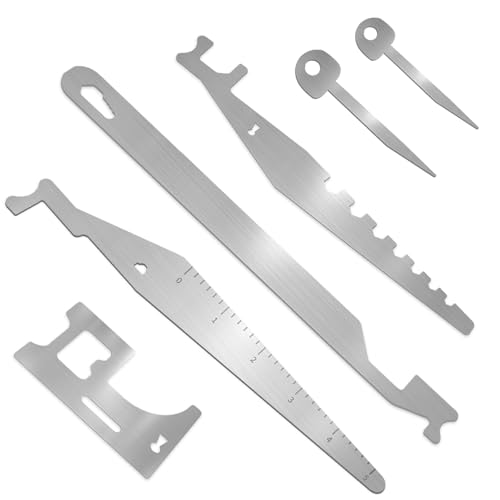 6Pcs Firefighting Tools, Multipurpose Leverage Tools, Spring Steel Multitools Pry Tool Set