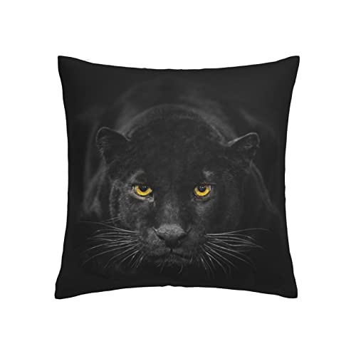 VARUN Black Panther Throw Pillow Cover 18x18in - Stylish Design