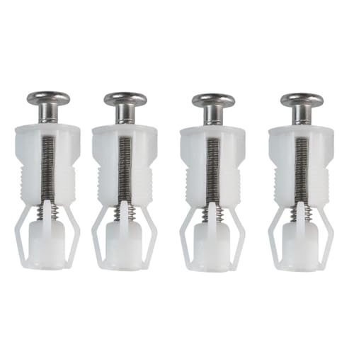 Yukata 4-Piece Toilet Seat Bolt Replacement Kit, 1.77-Inch Stainless Steel