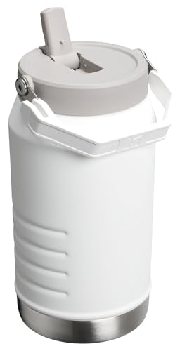 Stanley IceFlow 2.0 Flip Straw Jug with Handle 64 oz | Twist On Lid and Flip Up Straw | Leakproof for Travel and Sports | Insulated Stainless Steel | BPA-Free | Frost