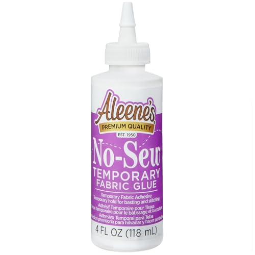Aleene's No-Sew Fabric Glue 4oz - Temporary Adhesive for Crafts