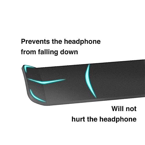 Mt.Jun Aluminum Under-Desk Headphone Hanger - 2 Pack, Black