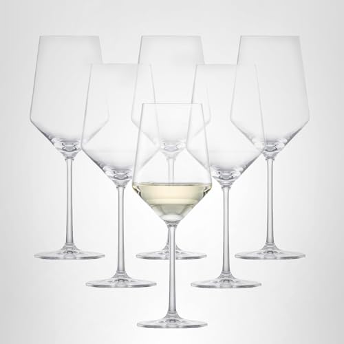 ZWIESEL GLAS Pure Sauvignon Blanc White Wine Glass (Set of 6), Graceful Wine Glasses for White Wine, Dishwasher-Safe Tritan Crystal Glasses, Made in Germany (14 Ounce)