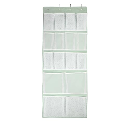 KANCNT 16-Pocket Over-the-Door Hanging Storage Organizer, Medium-Green