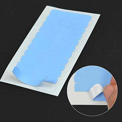 Hair Extension Tape Double Sided Replacement Tabs 180 Pcs Blue