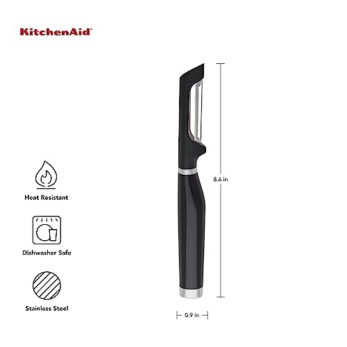KitchenAid Euro Peeler, Double Edge Serrated Blade, Black - Pack of 12