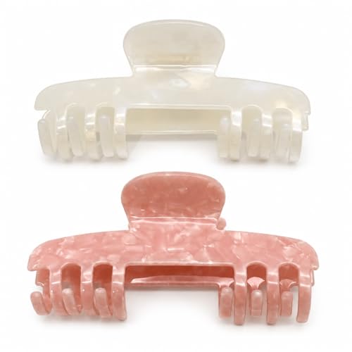 Aileam 2 Pcs Large Hat Claw Clips for Baseball Caps Tortoise Shell