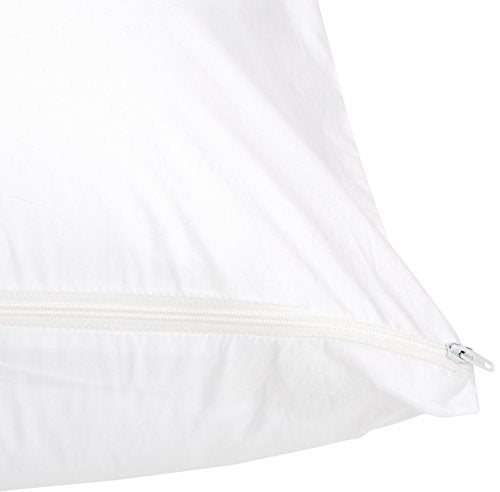 Amazon Basics Hypoallergenic Body Pillow Protector, 21x55 Inch Cotton Cover