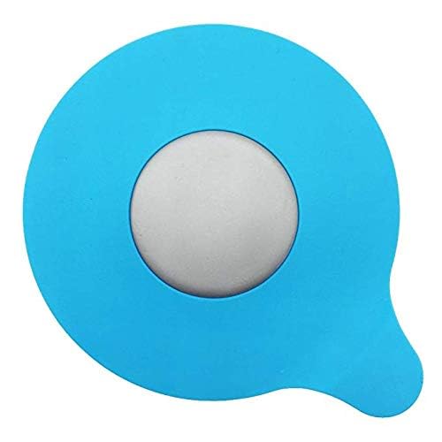 Mydio Silicone Bathtub Drain Stopper - Water-Drop Design, Blue