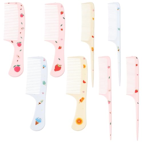 Jeffdad 8-Piece Baby Hair Comb and Brush Set for Toddlers and Kids