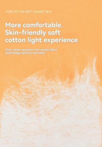 Cabiuty 100% Cotton Facial Cleansing Pads - 222 Count Makeup Remover