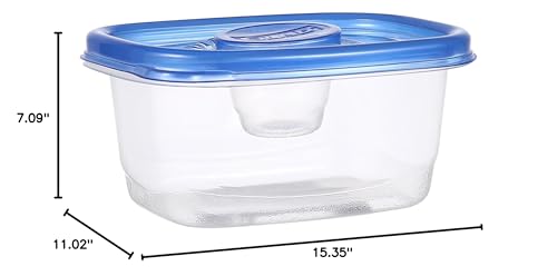 Glad Medium Rectangle Snack Containers with Dressing Cup - 24 Oz, 4 Count
