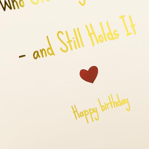 Gold Foil Birthday Card for Boyfriend or Girlfriend