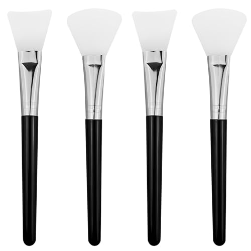 Kootinn Silicone Face Mask Brush Applicator Set - 4 Pcs Black