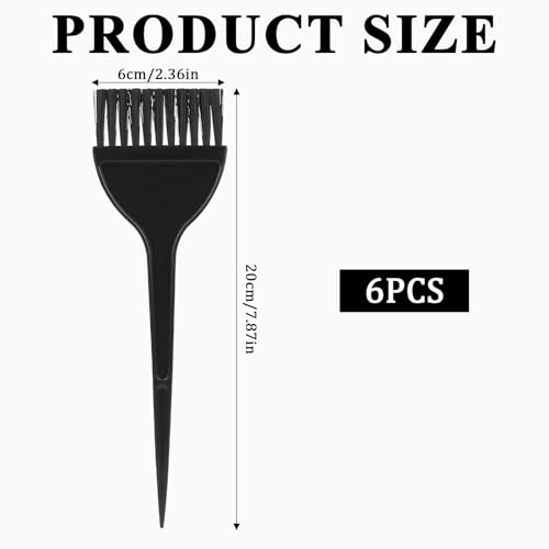 Ymapinc 3-Piece Black Hair Dye Brush Set for Salon & DIY Coloring