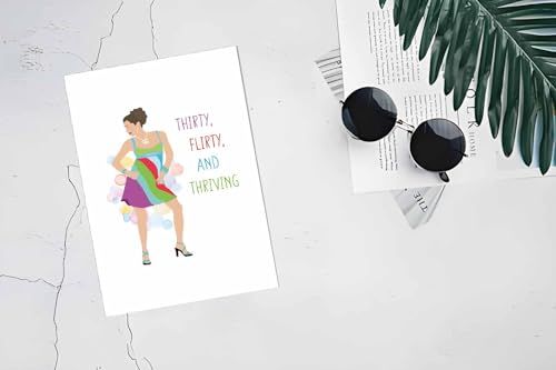 Funny 30th Birthday Card for Her | Y2K Nostalgic Gift
