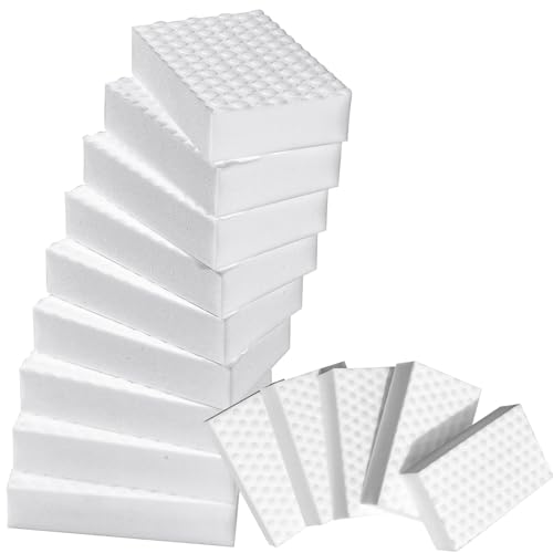 2X Density Magic Sponge Eraser - Multi-Functional Heavy-Duty Melamine Cleaning Sponge (10 Pack) - Extra Thick & Long Lasting for Kitchen, Bathroom, Floor & Wall Cleaning