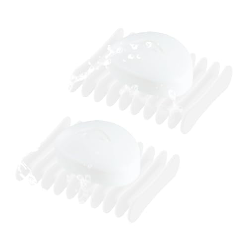 Self-Draining Silicone Soap Holder - 2 Pack Waterfall Soap Dish, Clear