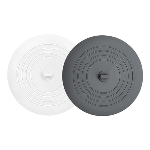 Silicone Bathtub Drain Stopper Set - 6 Inch Kitchen & Bathroom Plug