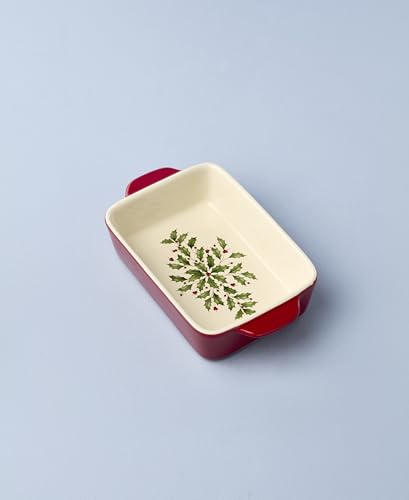 Holiday Rectangular Baking Dish Small Christmas Kitchen Decor - Lenox