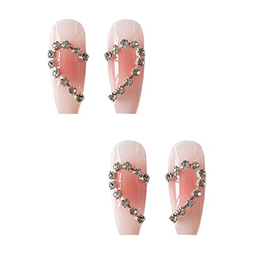 French Ballerina Press On Nails Long Acrylic False Nails Set