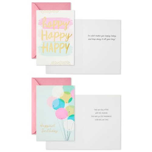 Hallmark Birthday Cards for Her - 16 Pack of Colorful Designs
