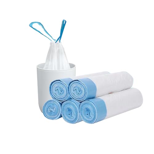 Drawstring Trash Bags - 12L Bin Liners, 75 Count, 45x50cm