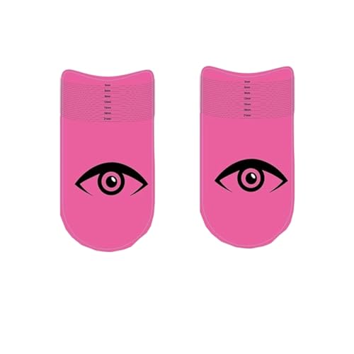 2Pcs Pink Eyelash Extension Measuring Ruler & Lash Stencil Tool