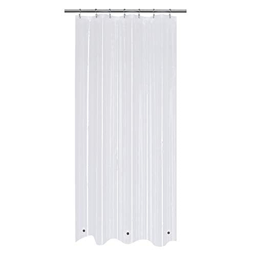 Mrs Awesome 36x72 Stall Shower Curtain Liner, Clear Heavy Duty PEVA