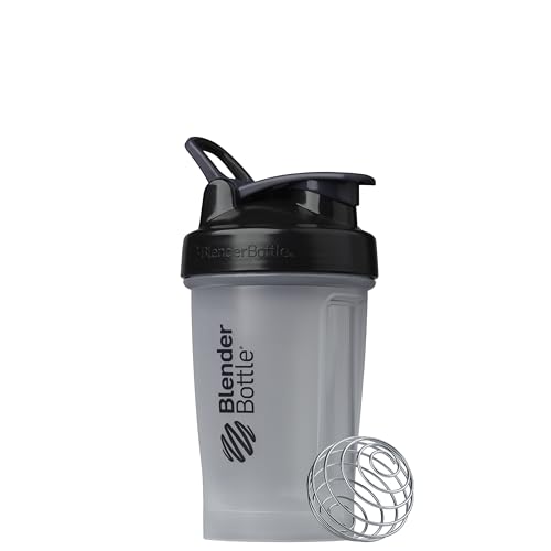 BlenderBottle Classic V2 Shaker Bottle - 20 oz Clear Protein Mixer