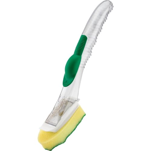 Libman All-Purpose Dish Wand with Scraper & Soap Dispenser, 13"