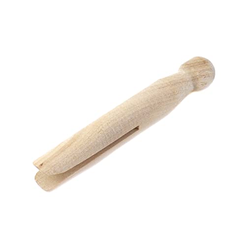 Mcredy Wooden Clothespins, 3.74 Inch Strong Grip Clips - 10 Pcs