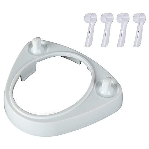 Oral-B Electric Toothbrush Holder Base Stand with 4 Head Covers