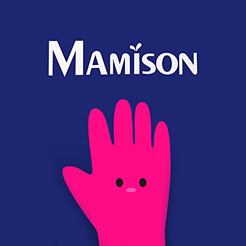 Mamison Premium Natural Latex Kitchen Rubber Gloves - Large