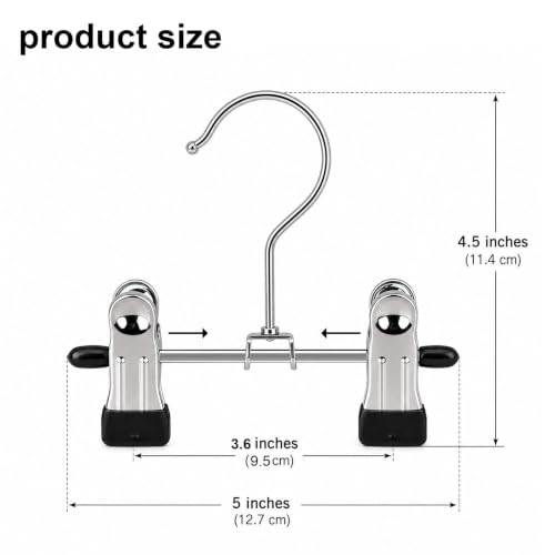 Vafon Stainless Steel Boot Hangers - Multipurpose Laundry Clips (Set of 6)